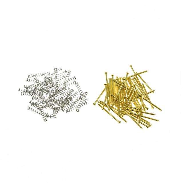 Kit de Montagem Dopro para Captadores de Guitarra Baixo - 20 Peças de Parafusos e Molas Compatíveis com Jazz Bass, J Bass e P90