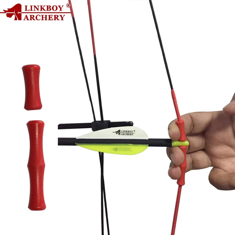Luvas de couro com 3 dedos para tiro com arco e flecha, protetor para braço, acessório de caça, 1 peça - Image 1