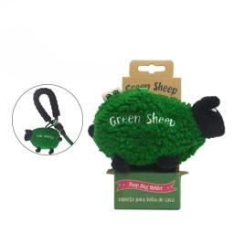 Pet Dog Poop Bag Dispenser com gancho, ovelha verde, cordeiro em forma, portátil Zero Waste, espessado Poop Bag, suprimentos de armazenamento ao ar livre - Image 5
