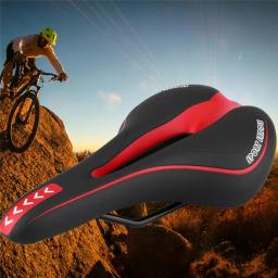 Gel extra macio bicicleta mtb sela almofada da bicicleta oco sela ciclismo estrada mountain bike assento acessórios da bicicleta - Image 3