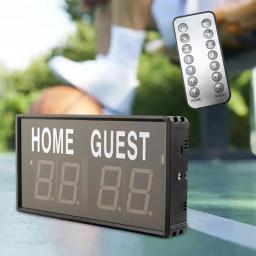 Eletrônico Scoreboard Futebol Árbitro Mini Digital Score Score Board Pontuação para Outdoor Cornhole Sports Home Futebol - Image 2