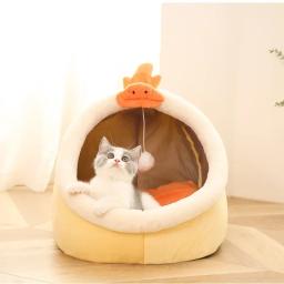 Almofada de espreguiçadeira lavável para animais de estimação, Cat Pad Bed, Cesta macia quente, Cozy Kitten Mat, House Tent, Small Dog, Winter Beds, Sweet - Image 3