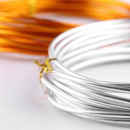 Fio De Alumínio Anodizado para Artesanato DIY Jóias, Fio De Metal Versátil, Esqueleto Dobrável, 1mm, 1.5mm, 2mm, Macio, Pintado - Image 5