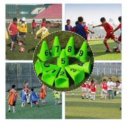 Cone De Disco De Treinamento De Agilidade Set, Jogo De Bola De Futebol, Cones Espaciais, Multi Esporte Equipamento De Treinamento, 23cm - Image 1