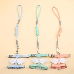 Pet cinta de peito com asas de anjo escape-proof gato arreios conjunto de coleira gatinho acessórios para caminhada ao ar livre - Image 5