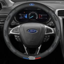 Capa de volante de fibra de carbono Ford Jia Nian Hua versão fina adequada para 09/10/11/12/13/14 anos - Image 2