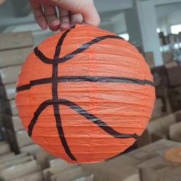 Decoração suspensa na bola, feita à mão, tema esportivo, beisebol, basquetebol, forma do futebol, casamento, festa, 20cm - Image 5