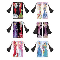 Marcador de couro para senhora, pintura diamante DIY, artesanato mosaico, arte artesanal presentes, 2PCs - Image 1