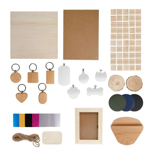 Kit Completo com 19 Peças para Gravação a Laser - Materiais Consumíveis e Acessórios Elétricos