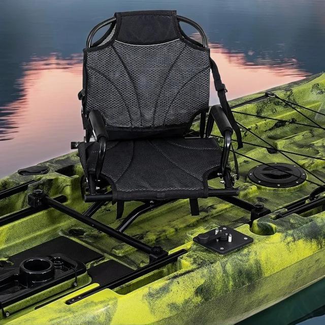 Aprimore sua experiência de pesca com a nova cadeira giratória 360 para caiaques com pedal