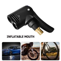 Bomba inflável portátil Bike Tire Air Chuck, adaptador de cabeça dupla, bicicleta pneu roda válvula parte, conversor de latão - Image 1