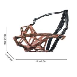 Focinho anti-mordida ajustável para cães, Cesta para mastigar e latir, Cão resistente pode - Image 6