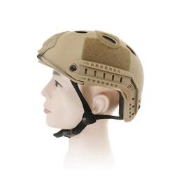 Capacete de proteção rápida militar, capacete ABS ajustável com trilhos laterais e montagem NVG, caça paintball, tiro CS Training - Image 4