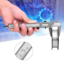 1pc metal vernier caliper escala de alta precisão micrômetro 0-120mm ferramenta de medição para carpintaria diy ferramentas manuais - Image 3