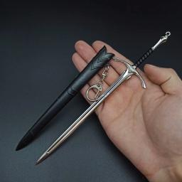 Glamping Aragorn Espada Narthil, Senhor dos Anéis F, Arma Medieval, Katana de Metal, Espada Samurai, Ornamentos Chaveiros, Brinquedo Presentes, 22cm - Image 2