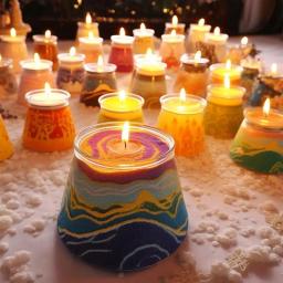 Cera de areia colorida natural para fazer velas, decoração DIY, pintura em areia, corante, floco de neve, suprimentos, 10g - Image 3
