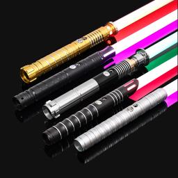 RGB sabre de luz com metal Laser espada, Rave piscando brinquedo arma, luminoso LED Light Stick, Cosplay arma, Espada - Image 1