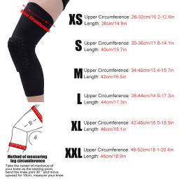 1pc esportes segurança joelheira anti-colisão ventilação vôlei basquete joelheira meias de compressão joelho favo de mel envolve cinta - Image 2