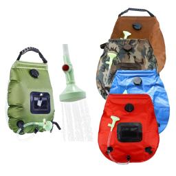 Saco de chuveiro solar ao ar livre, Sacos de água 20L, Saco de aquecimento, Camping, Hidratação de escalada - Image 1