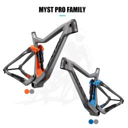 2025 Lexon MYST Titan 29ER Quadro de Carbono MTB XC Trail Suspension Boost Mountain Bike Frameset Xfusion 15 17 19 polegadas Bicicleta - Image 2