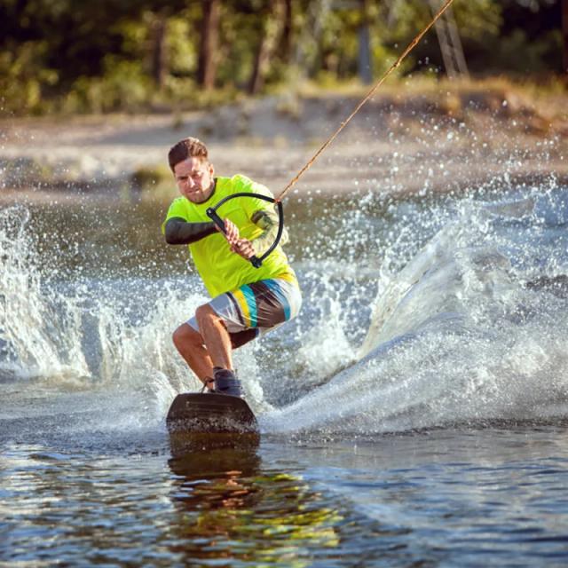 Corda de Esqui Aquático de 23m com Aperto para Wakeboard e Surf - Ideal para Tow Line e Leash Cord