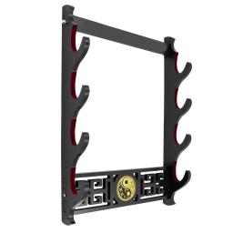 Suporte de parede de veludo Espada, Suporte Katana Acolchoado, Suporte Espada Samurai, Display Rack, Taichi, 1, 2, 3, 4 Camadas - Image 5
