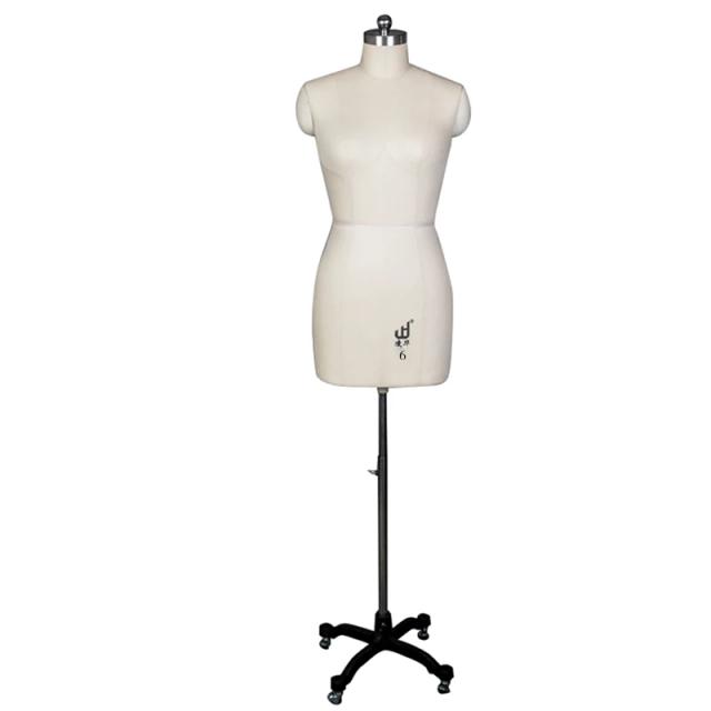 Manequim de Costura Feminino para Alfaiataria: Modelo Padrão Internacional para Design de Roupas e Vestidos, Ideal para Pinagem