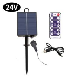 Dc 24v kit luz ao ar livre solar bloco alimentado luz do painel de lítio com broca escavadeira controle remoto para jardim ao ar livre iluminação - Image 2