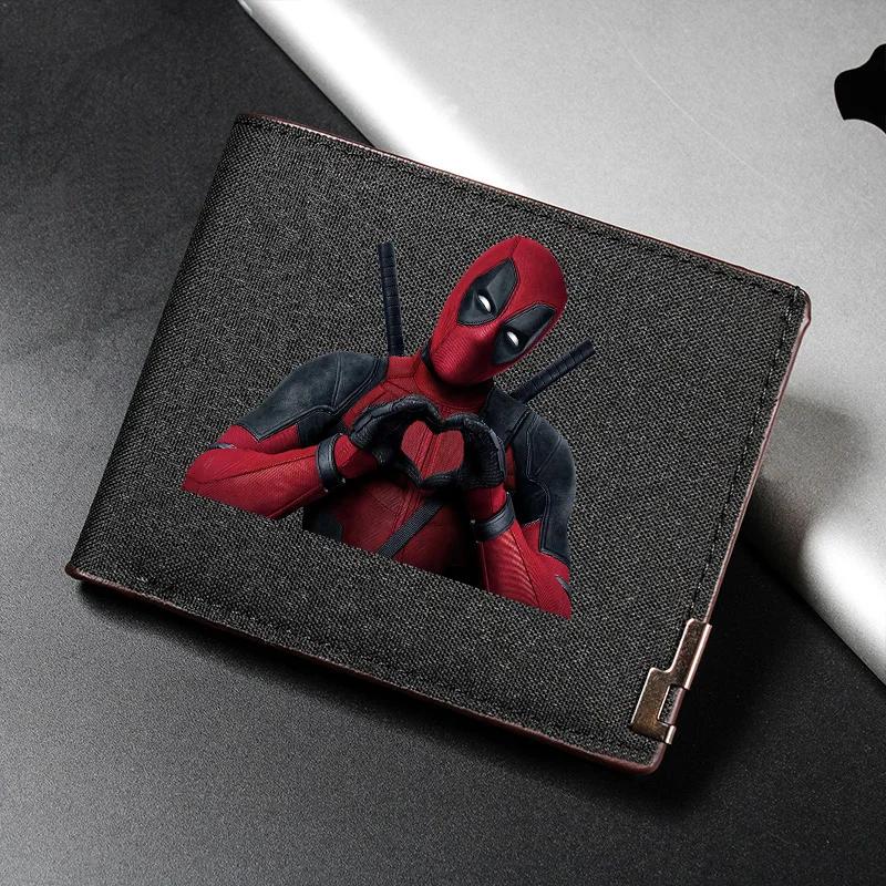 Deadpool e Wolverine Carteira Masculina, Porta-Cartão de Identificação, Carteiras de Viagem, Armazenamento Dobrável, Bolsa de Crédito, Clipe de Dinheiro - Image 1
