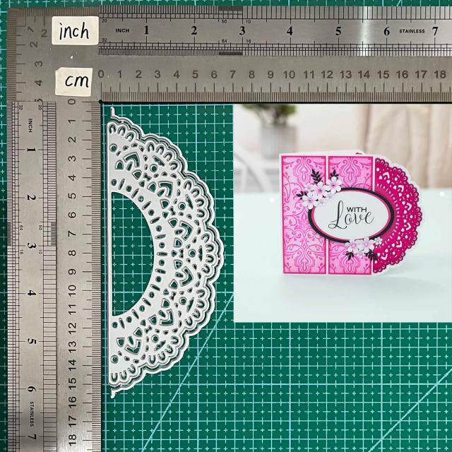 Conjunto de Cortes Metálicos para Scrapbook DIY em Relevo - 4 Peças para Molduras e Borda de Cartões Addycraft