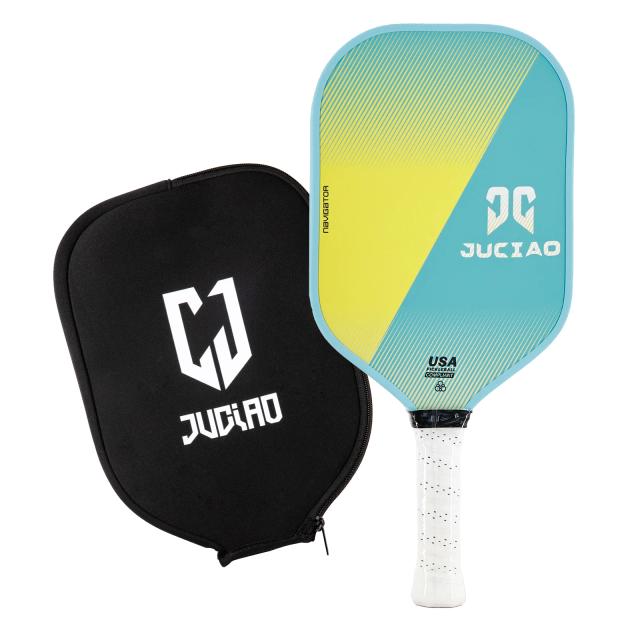 Paleta de Pickleball Fibra de Carbono Grão Alto Rotação 16mm