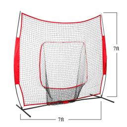 Baseball Softball Practice Net com Tee Kit, Batting portátil e Pitching, Barreira de treinamento de recuperação durável - Image 3