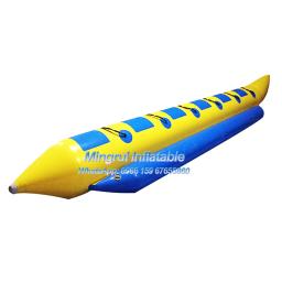 Barco De Banana Amarelo Inflável, Jogos De Parque Aquático, Peixe Voador, Tubo Rebocável, Venda Quente - Image 4