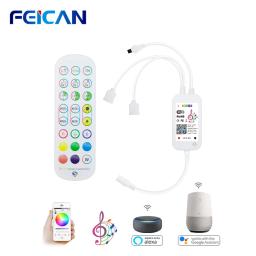 Controlador RGB WiFi para luzes LED Strip, controle remoto, SMD5050, 2835, DC5-24V, funciona com Alexa e Google Home - Image 1