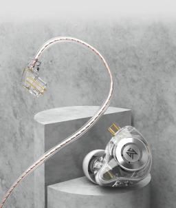 KZ EDX PRO Dynamic Drive Fones de ouvido HIFI Bass Music Fones de ouvido intra-auriculares com cancelamento de ruído Fones de ouvido para jogos com microfone KZ ZSN - Image 6