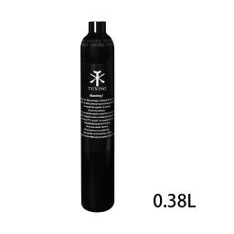 TUXING-Cilindro de Alumínio, Tanque de Ar de Alta Pressão, Oxigénio, CO2 Garrafas, Mini Mergulho, 0.38L, 380cc, 3000psi, 200Bar, 5/8 "-18UNF - Image 2