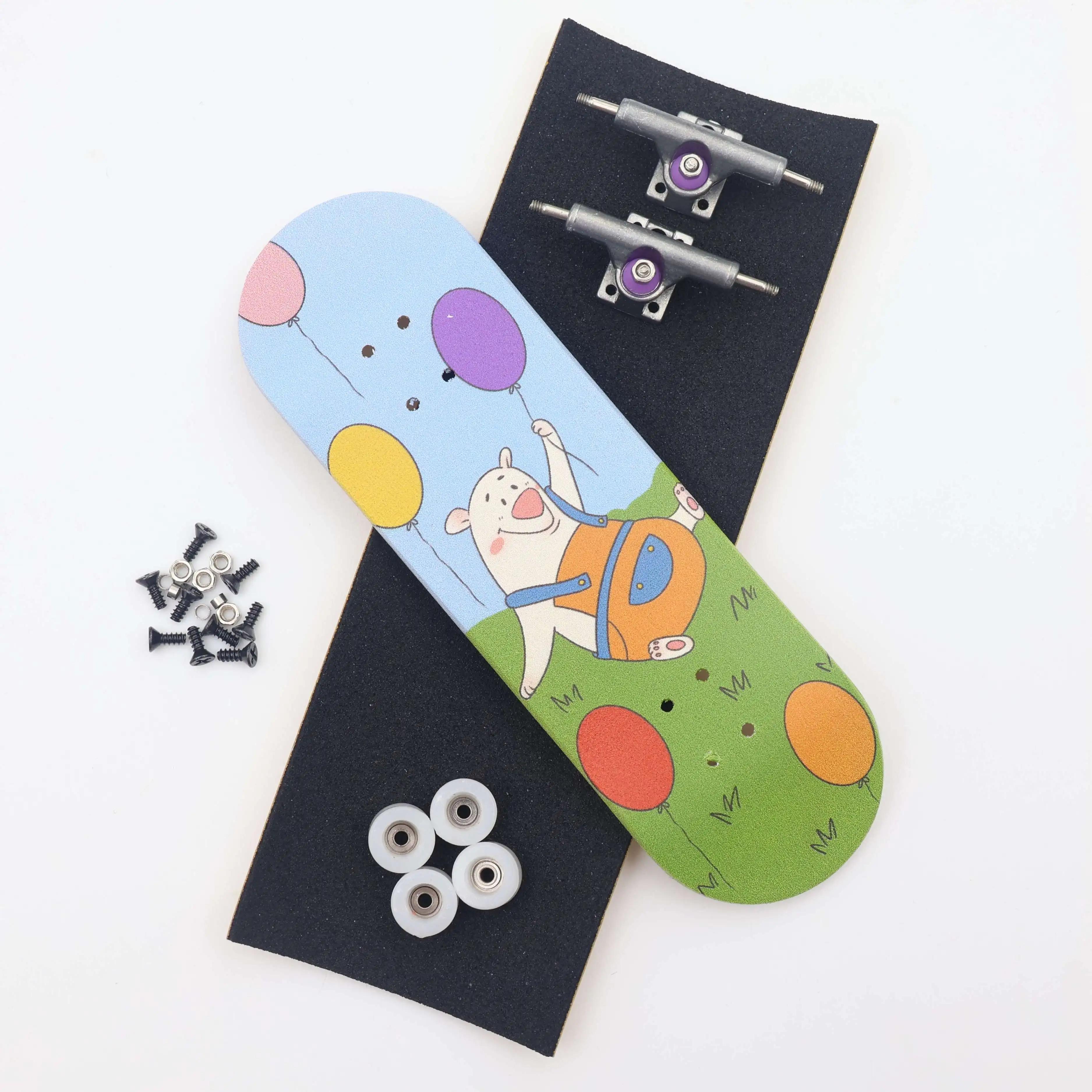 Conjunto de escala de madeira de 29 mm com rodas de rolamento de caminhão de metal Pro Deck - Image 1