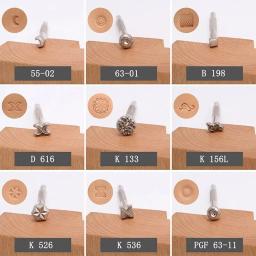 Selos De Cerâmica Para Gravação, Ferramentas De Couro, Aço Inoxidável, Perfurador De Flores, Carimbo Manual De Cerâmica DIY, Conjunto De Moldes De Impressão - Image 2
