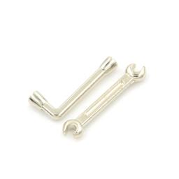 Miniatura Metal Ferramentas Manuais Conjuntos, Dollhouse Acessórios, Brinquedos Móveis, Escala, Novo, 1:12, 5Pcs por Conjunto - Image 5