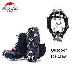 Naturehike Anti-Slip Microspike Tênis, Caminhadas Crampon, Caminhada com neve ao ar livre, Escalada no gelo, Fundo de aço inoxidável, 19/13, Inverno - Image 1