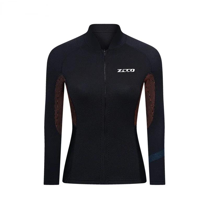 ZCCO-Fato de mergulho para homens e mulheres, manga comprida, roupa de mergulho espessa fria e quente, novo, 1,5mm - Image 1