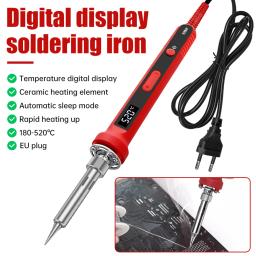 Display Digital LED Ferro De Solda, Ferramenta De Aquecimento, Sono Automático, Cerâmica Térmica Interna, Controle Temp, 100W - Image 1