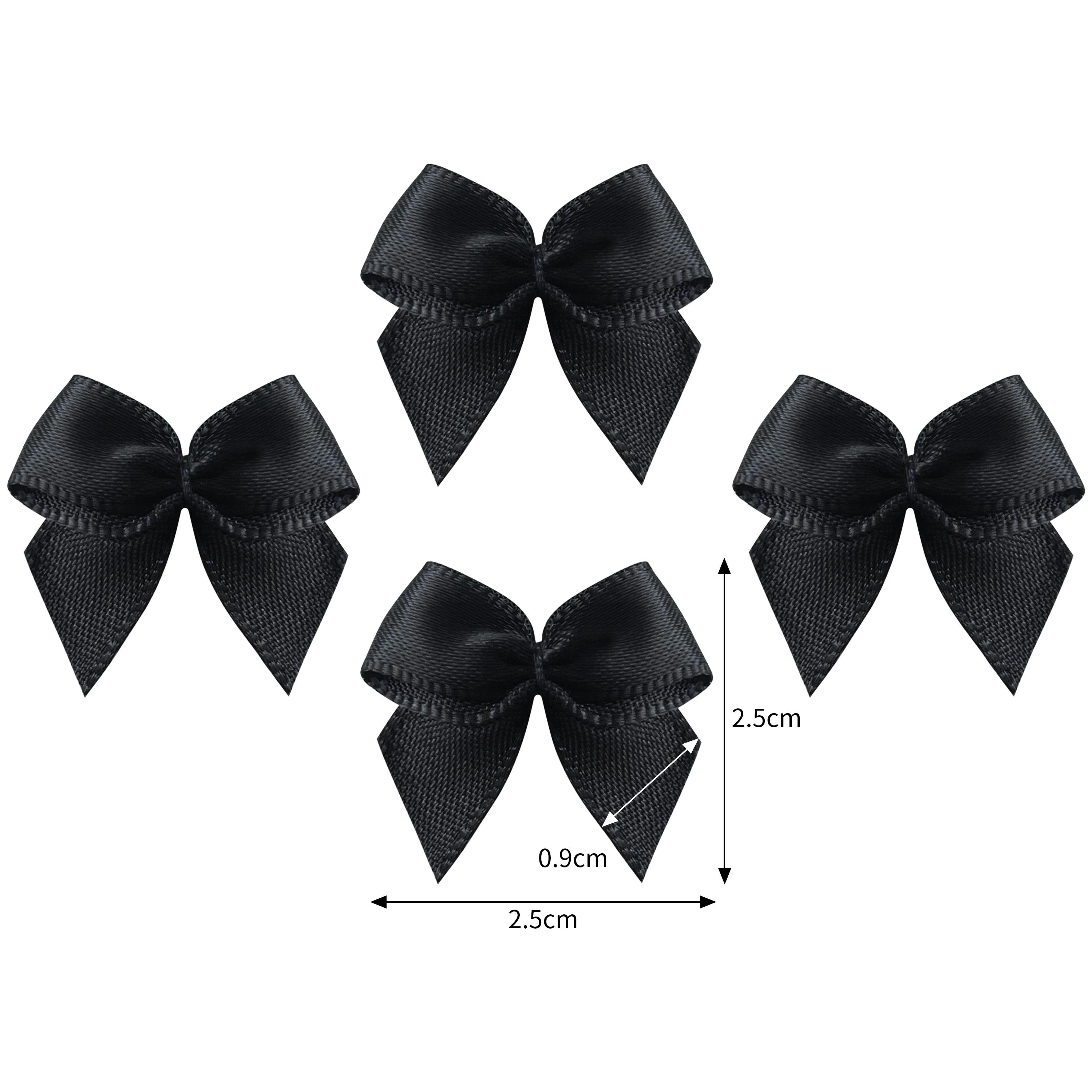 Mini Fita De Cetim Laço, Artesanato DIY, Bowties Handwork, Grampo De Cabelo, Presente De Festa, Decoração De Roupas, Bowtie Flor, 50pcs - Image 1