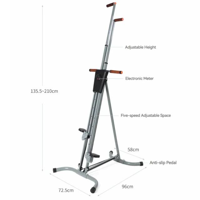Máquina de Escalada Vertical Fitness Doméstico Aço 150kg