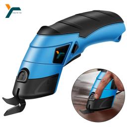 Tesoura elétrica pano máquina de corte de carregamento de lítio couro costura alfaiate scissor lâmina de aço tungstênio ferramenta mão portátil - Image 1