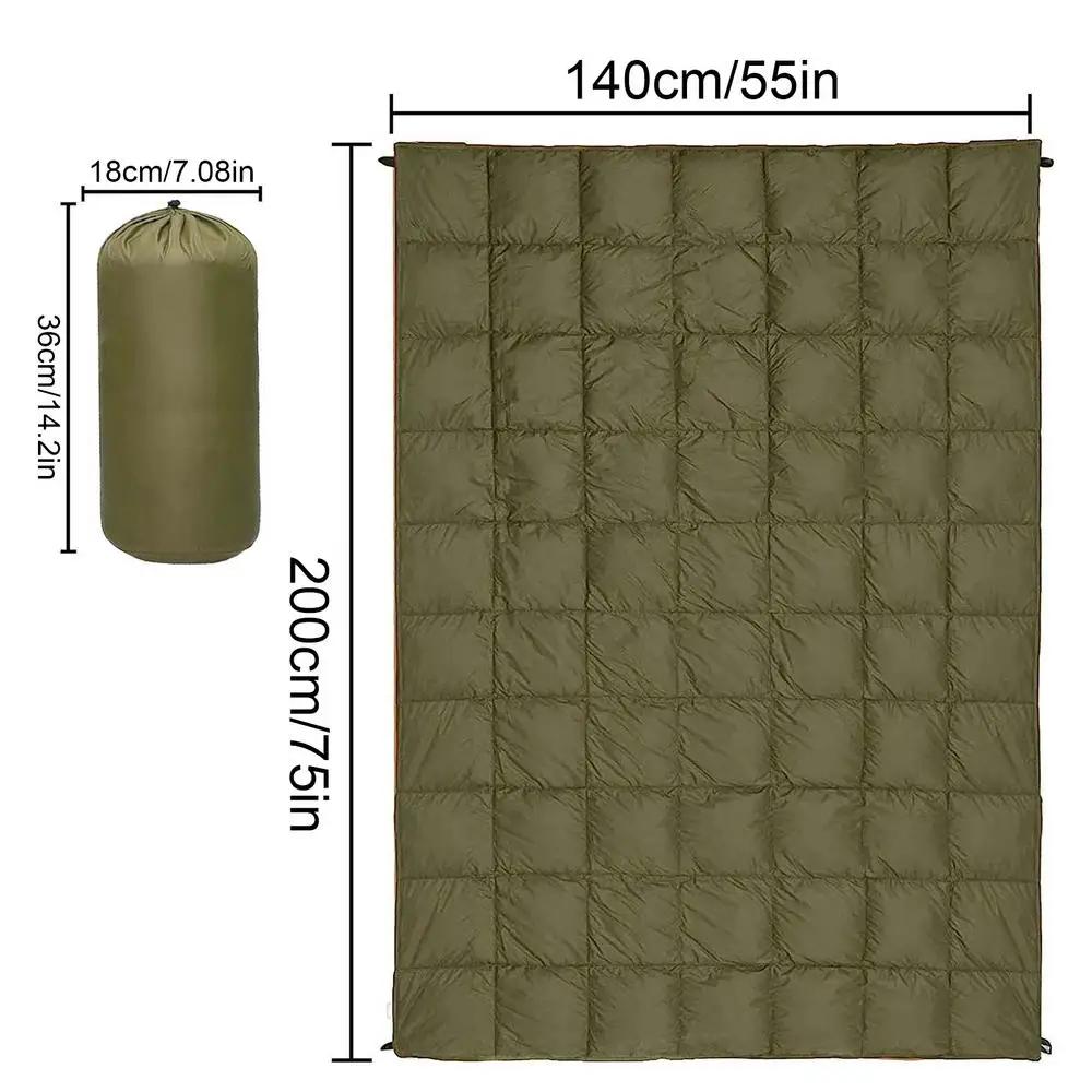 Cobertor de acampamento macio ultraleve à prova d'água, forro de poncho, acessórios militares, caminhadas ao ar livre, viagem, almofada de dormir, colcha - Image 1