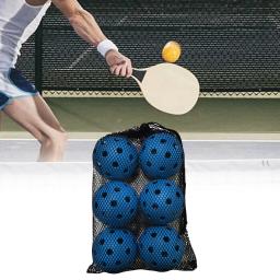 Profissional Pickleball Bolas, Durável Pickle Ball, Acessórios de Competição, Alta Elasticidade, Ao Ar Livre, 74mm, 40 Buracos, 6 Pacote - Image 2