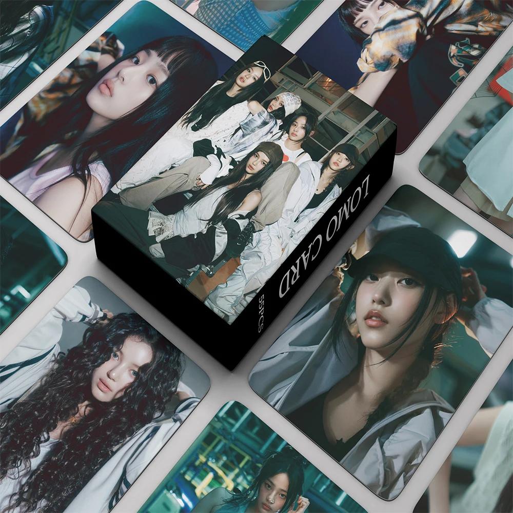 55 pçs/set kpop novo álbum jeans photocards coleção lomo cartões de alta qualidade impressão cartões fotográficos fã presente - Image 1