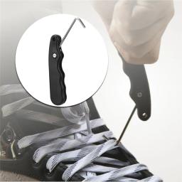 Roller hockey patinação ferramenta ergonômico patins de hóquei laço aperto com gancho estendido tightener skate tie patinação no gelo ferramenta peças - Image 1