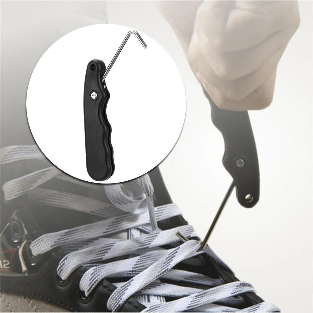 Roller hockey patinação ferramenta ergonômico patins de hóquei laço aperto com gancho estendido tightener skate tie patinação no gelo ferramenta peças - Image 1